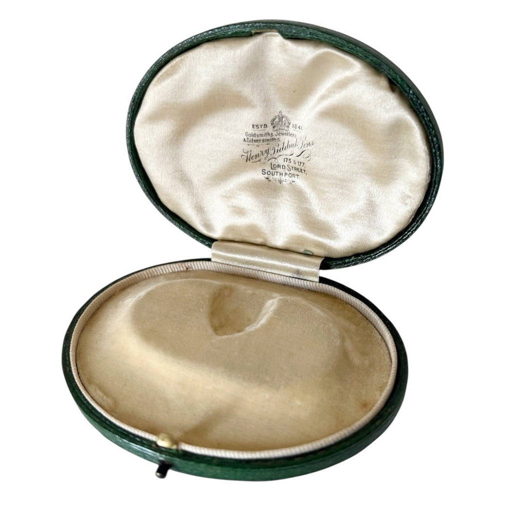Antique Edwardian Box Henry Pidduck & Sons Southport Leather Jewellers Presentation Case