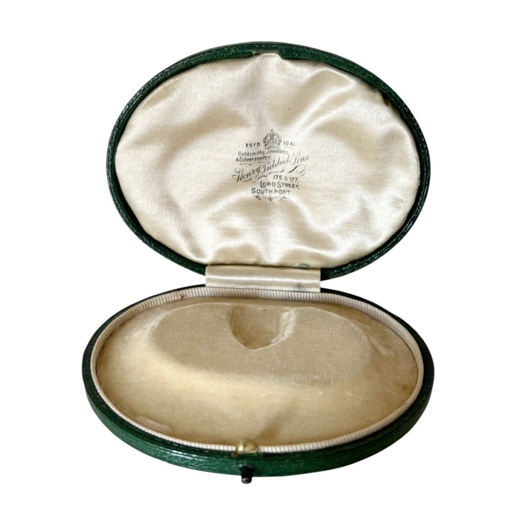 Antique Edwardian Box Henry Pidduck & Sons Southport Leather Jewellers Presentation Case