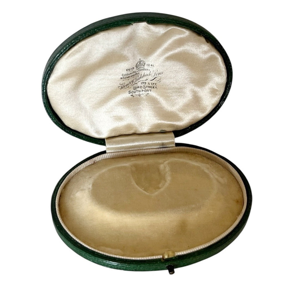Antique Edwardian Box Henry Pidduck & Sons Southport Leather Jewellers Presentation Case