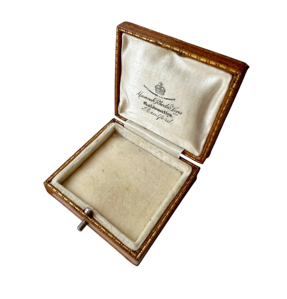 Antique Manoah Rhodes & Sons Jewellery Presentation Box, Bradford