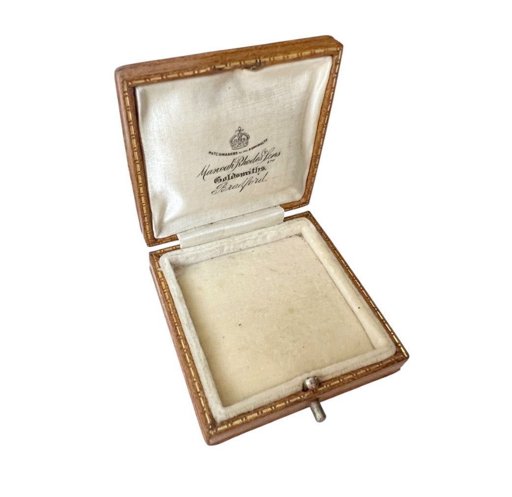 Antique Manoah Rhodes & Sons Jewellery Presentation Box, Bradford