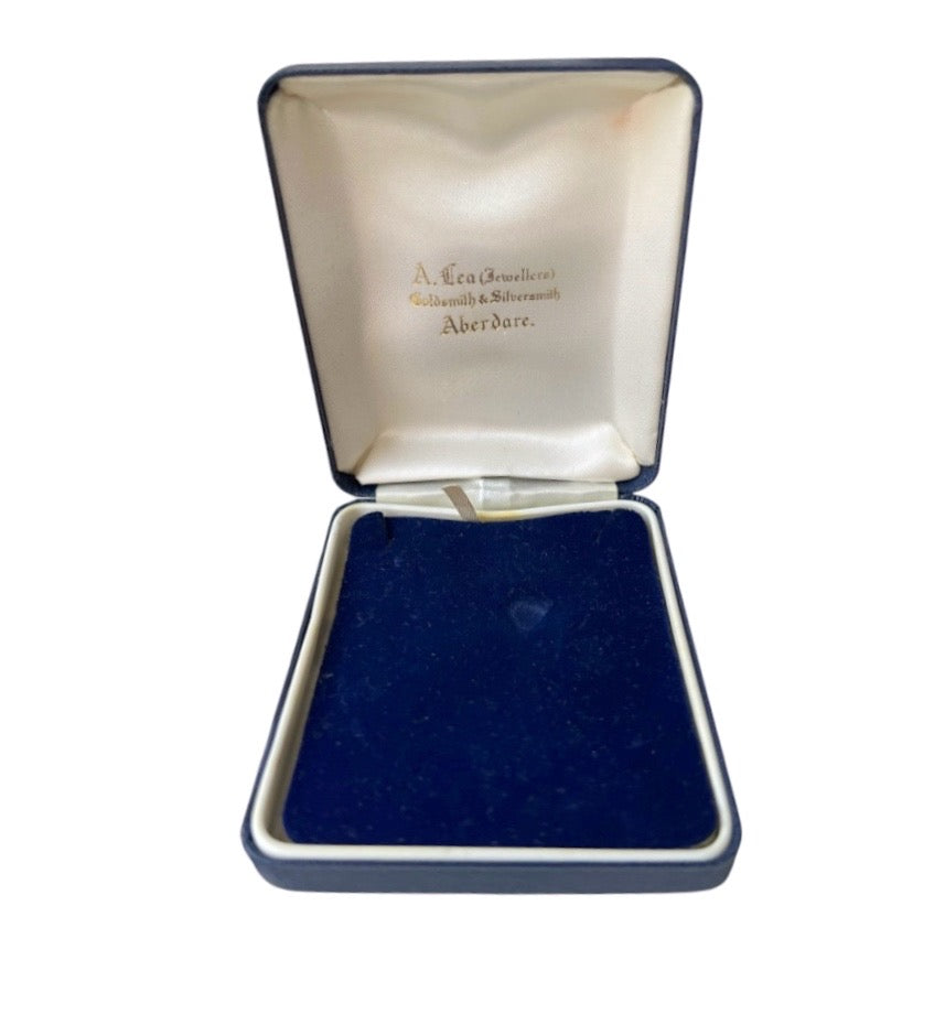 Vintage A. Lea Jewellery Presentation Box, Aberdare