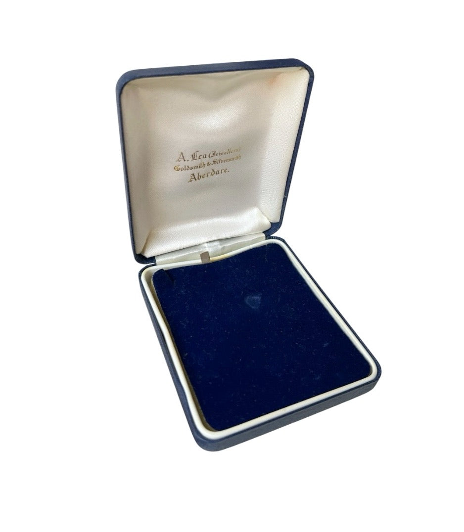 Vintage A. Lea Jewellery Presentation Box, Aberdare