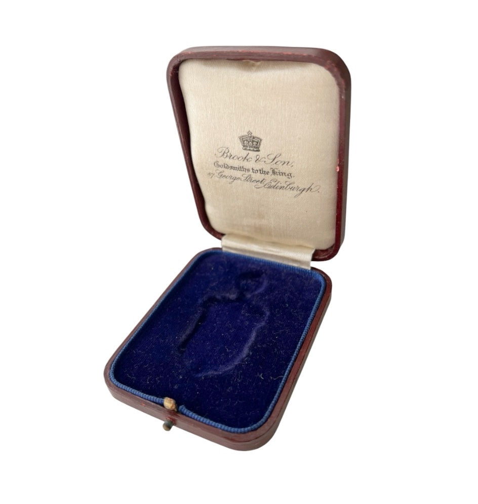 Antique Brook & Son Edinburgh Jewellery Presentation Box, c.1900–1910