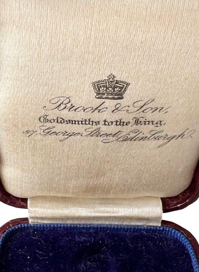 Antique Brook & Son Edinburgh Jewellery Presentation Box, c.1900–1910