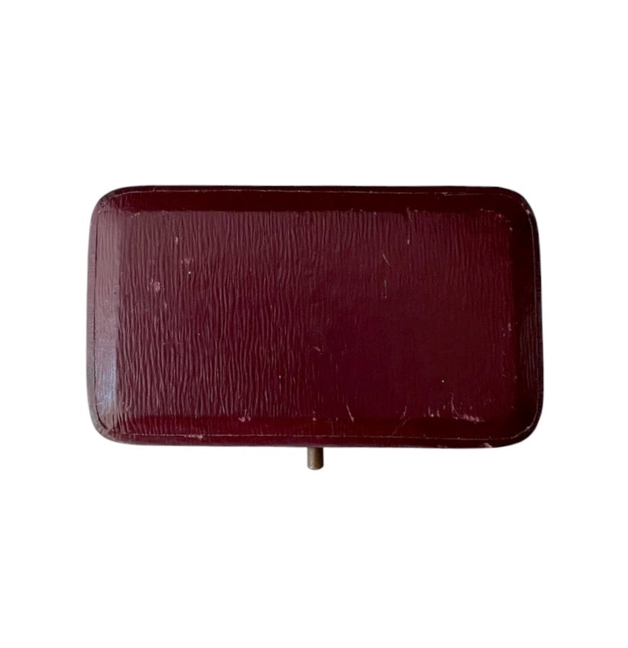 Antique A. Ames Norwich Brooch Presentation Box, Blue Velvet, c.1900–1940