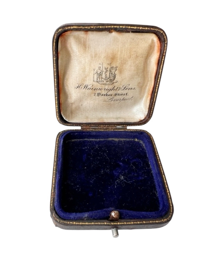 Antique H Wainwright & Sons Liverpool Jewellery Presentation Box, c.1900–1910