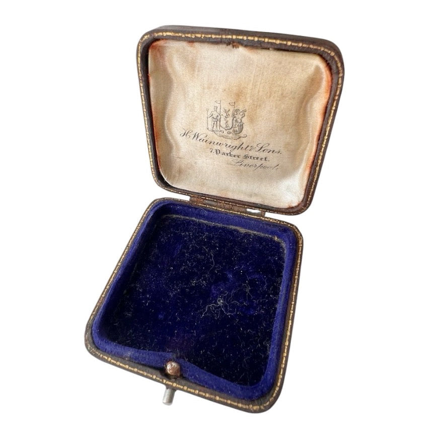 Antique H Wainwright & Sons Liverpool Jewellery Presentation Box, c.1900–1910