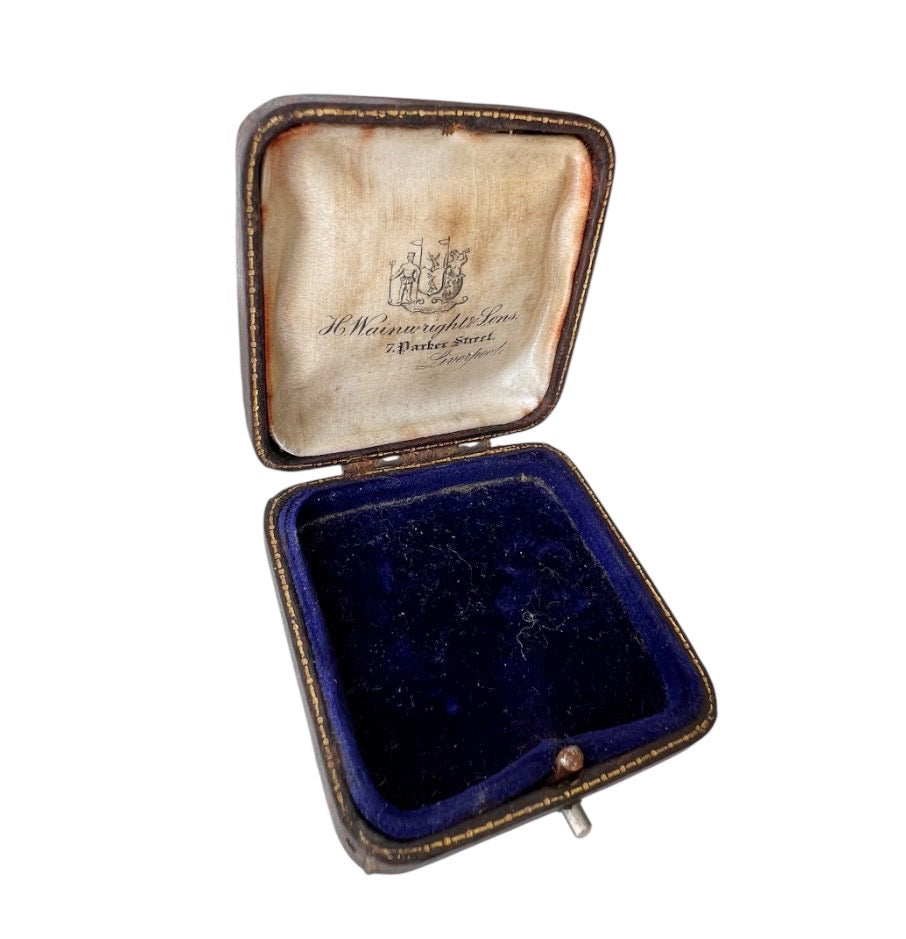 Antique H Wainwright & Sons Liverpool Jewellery Presentation Box, c.1900–1910