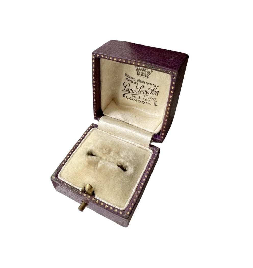 Antique Lewis Levy & Son Ring Box, London