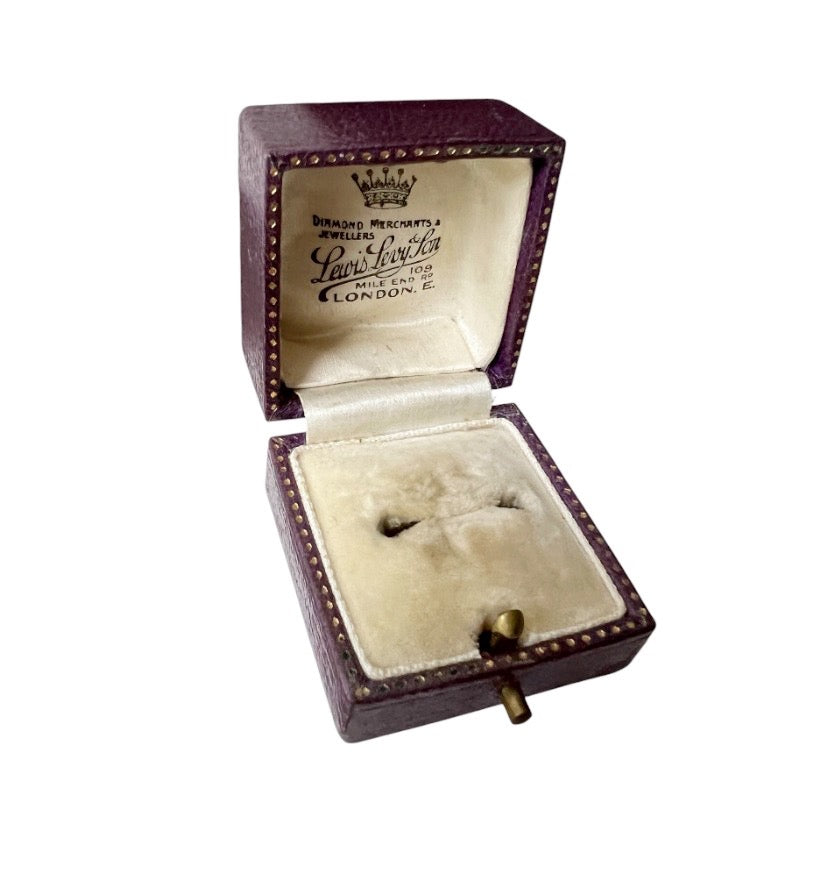 Antique Lewis Levy & Son Ring Box, London