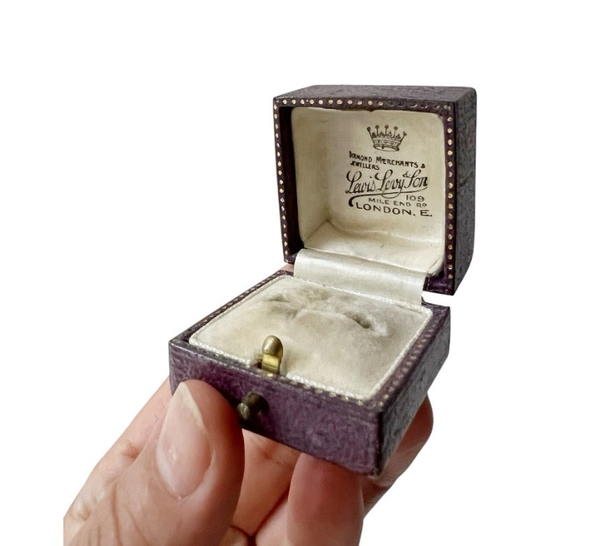 Antique Lewis Levy & Son Ring Box, London