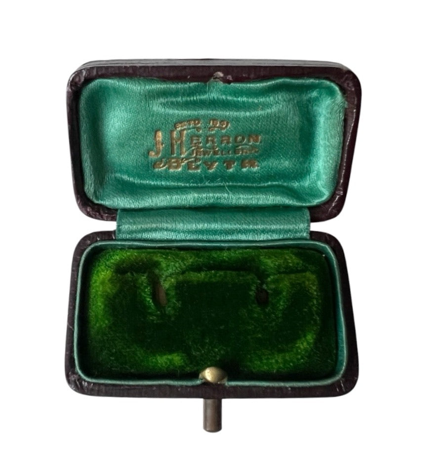 Antique J.W. Benson Cufflink or Stud Presentation Box