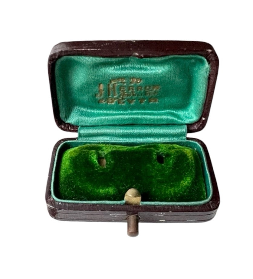 Antique J.W. Benson Cufflink or Stud Presentation Box