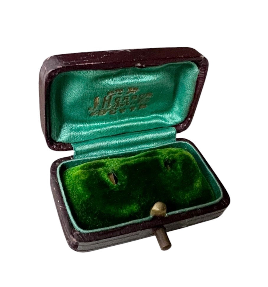 Antique J.W. Benson Cufflink or Stud Presentation Box