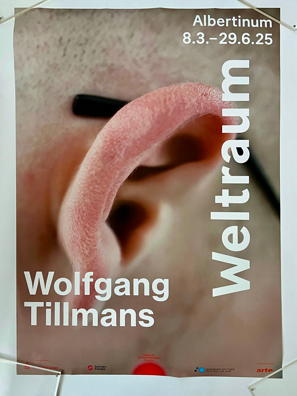 Wolfgang Tillmans - "Outer Ear". Original Exhibition Museum Poster