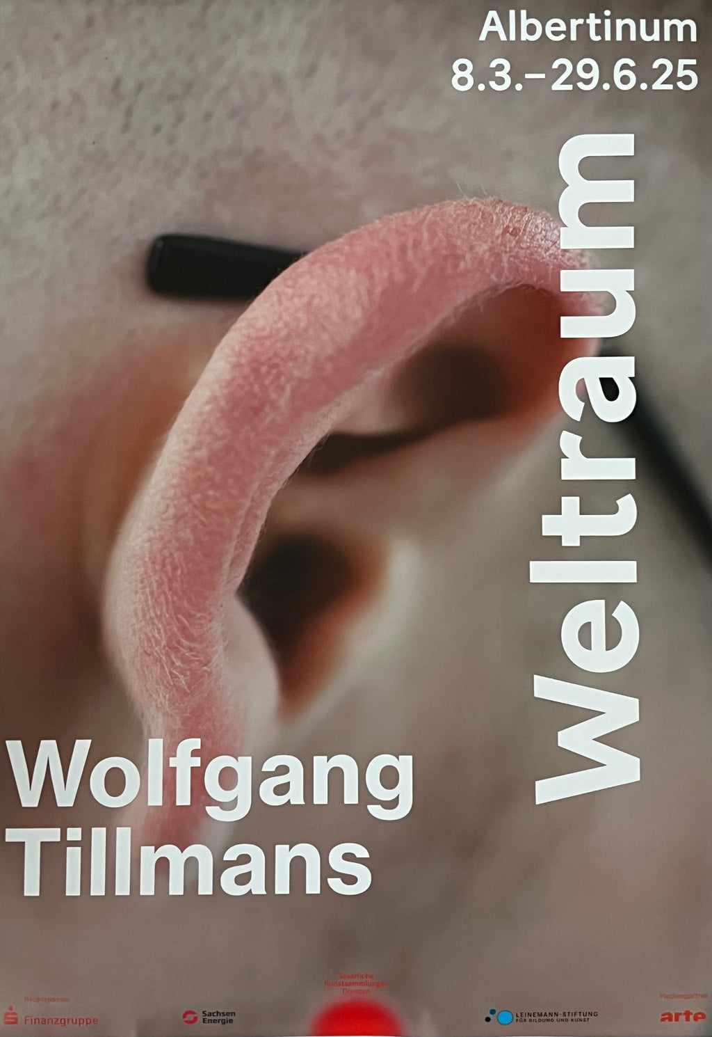 Wolfgang Tillmans - "Outer Ear". Original Exhibition Museum Poster