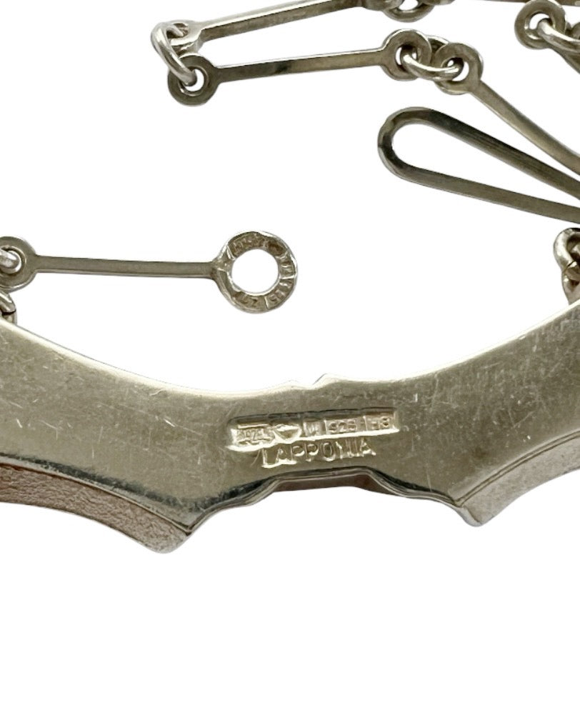 Björn Weckström Mira Necklace Lapponia Sterling Silver 1985 Modernist Scandinavian
