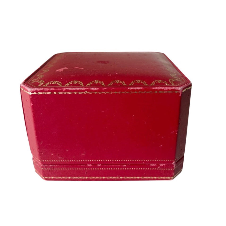 Vintage Cartier Red Jewellery Box Paris London New York Display Case