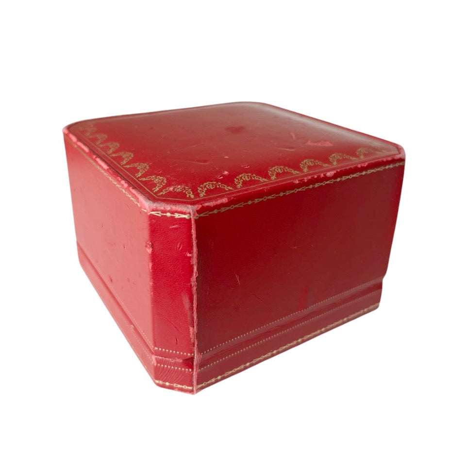 Vintage Cartier Red Jewellery Box Paris London New York Display Case