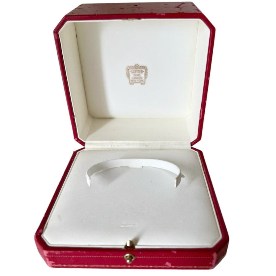 Vintage Cartier Red Jewellery Box Paris London New York Display Case