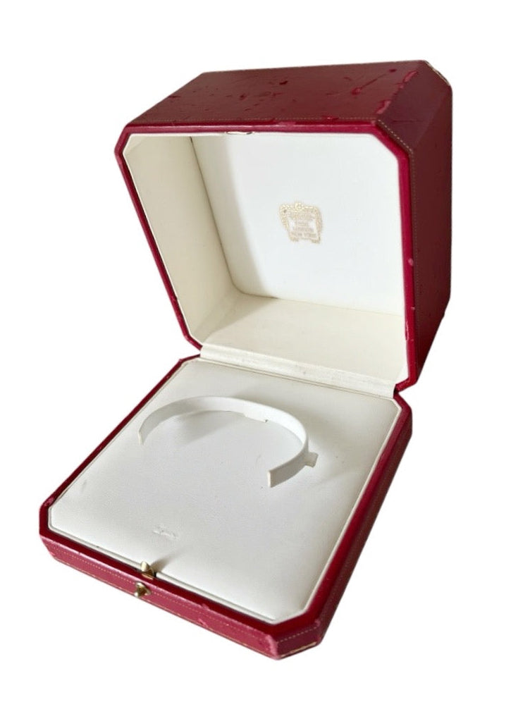 Vintage Cartier Red Jewellery Box Paris London New York Display Case