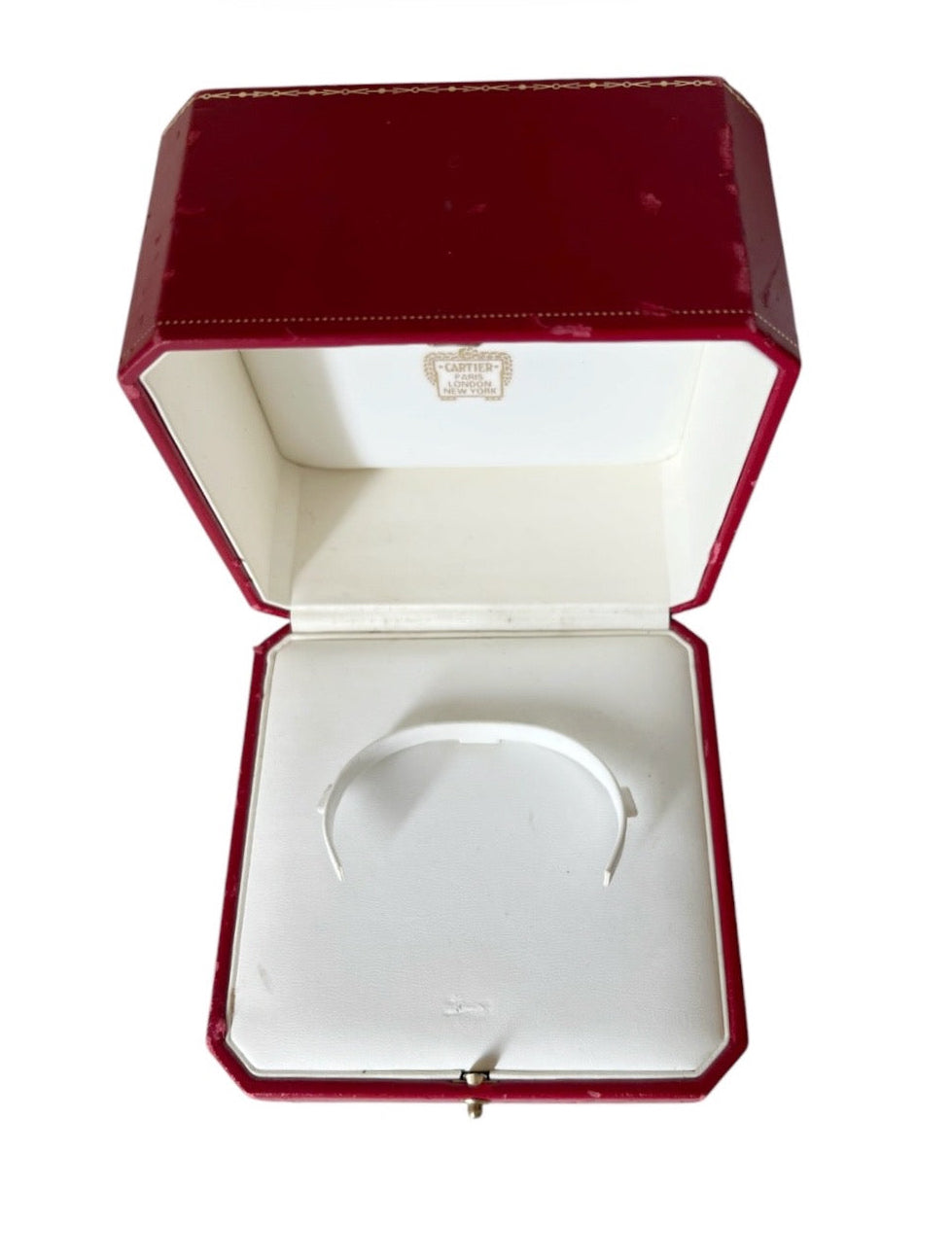 Vintage Cartier Red Jewellery Box Paris London New York Display Case