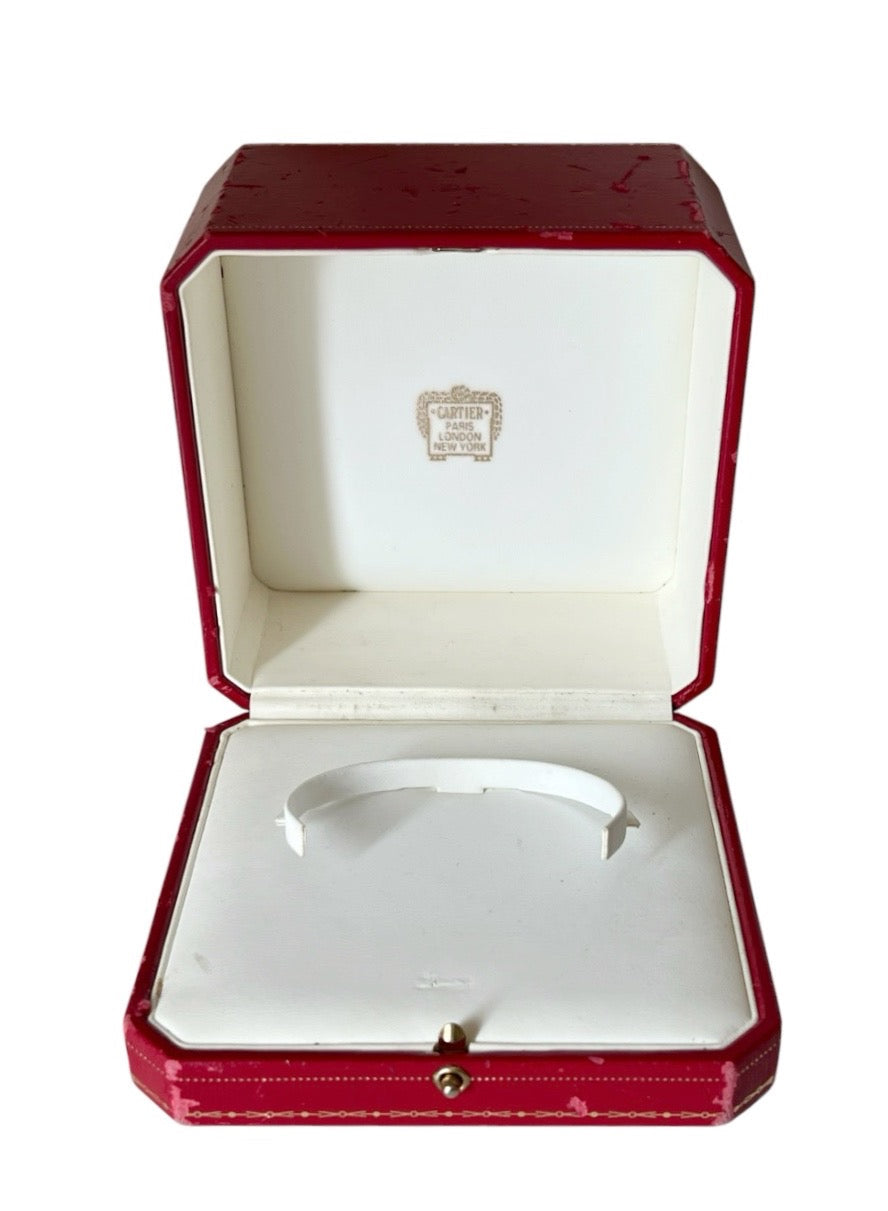 Vintage Cartier Red Jewellery Box Paris London New York Display Case