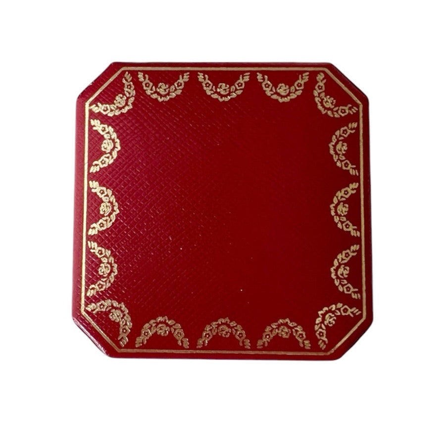 Vintage Cartier Red Ring Box Paris London New York Jewellery Case