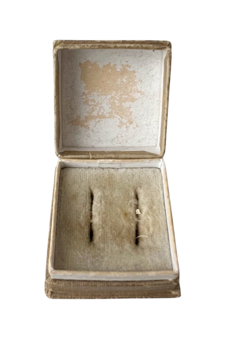 Antique German Earrings Box Goldschmied Wilhelm Pfannkuch Jewellery Case