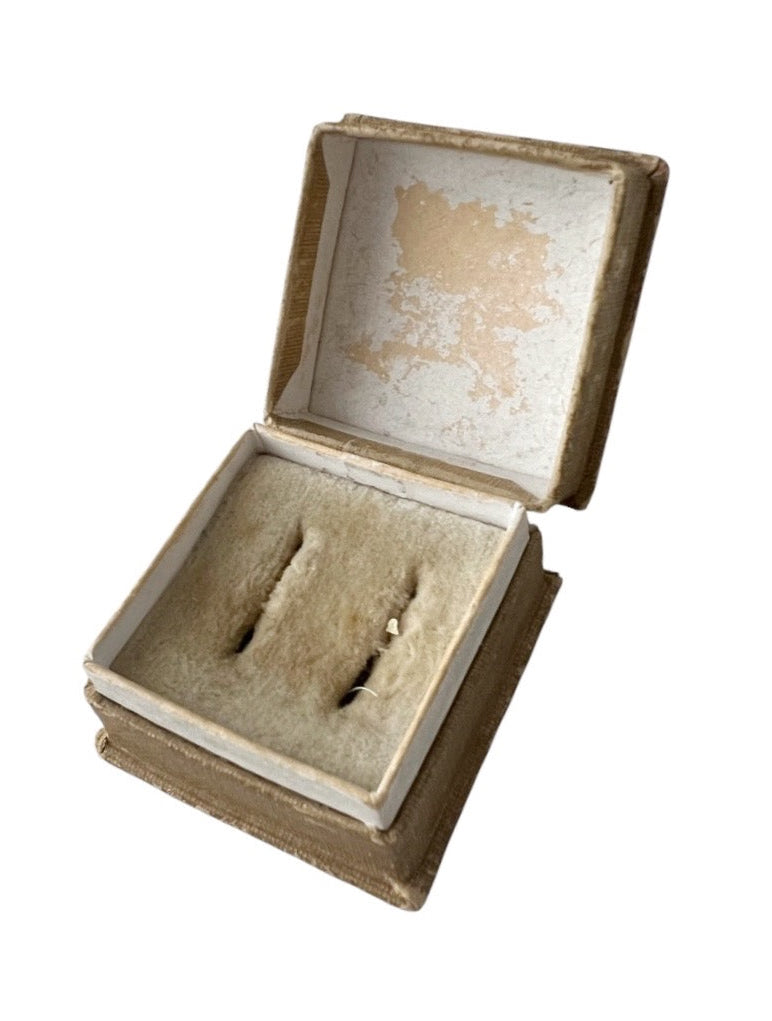 Antique German Earrings Box Goldschmied Wilhelm Pfannkuch Jewellery Case