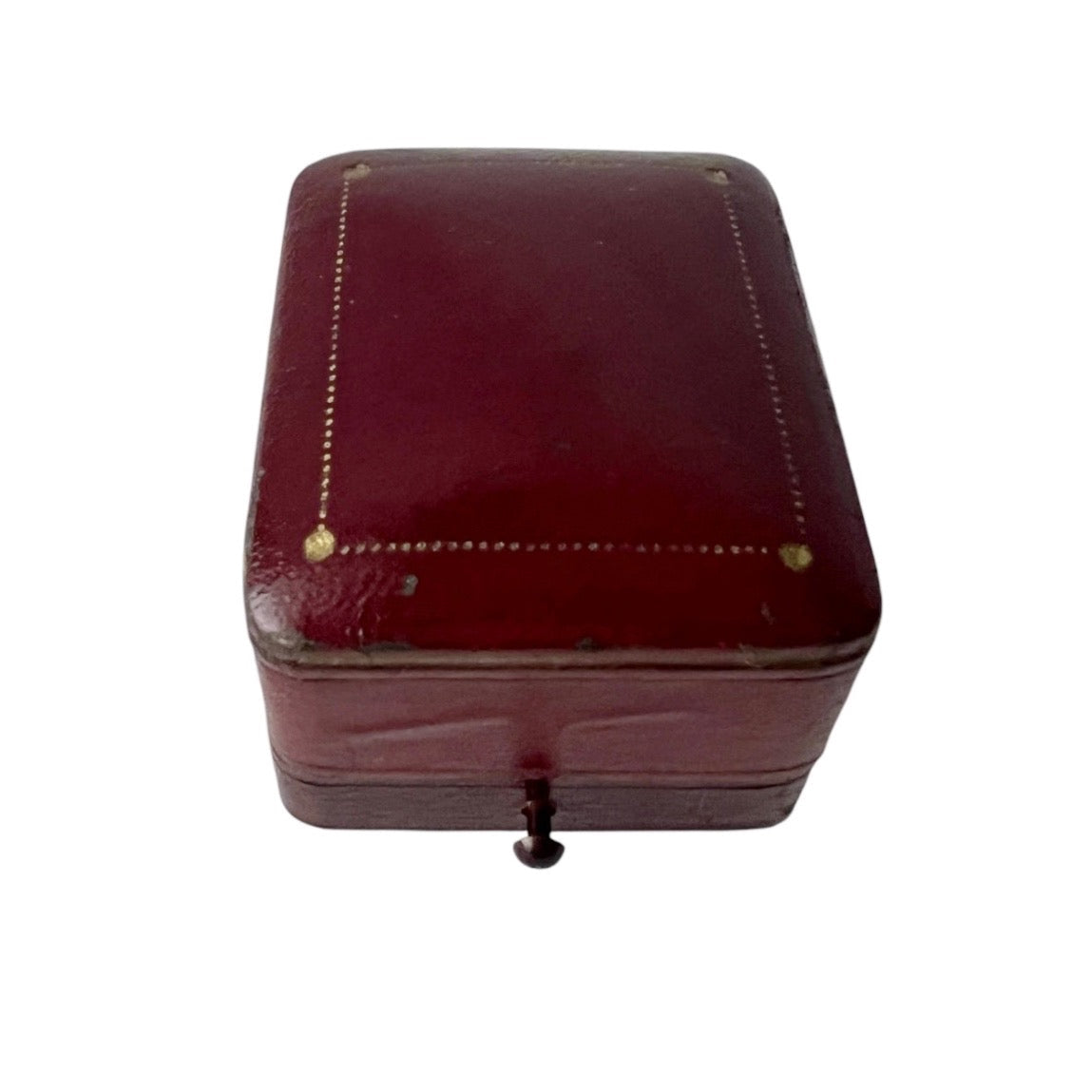 Antique German Jewellery Box Grosse & Sohn Wiesbaden Leather Ring Box Case