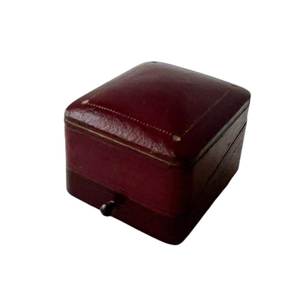 Antique German Jewellery Box Grosse & Sohn Wiesbaden Leather Ring Box Case