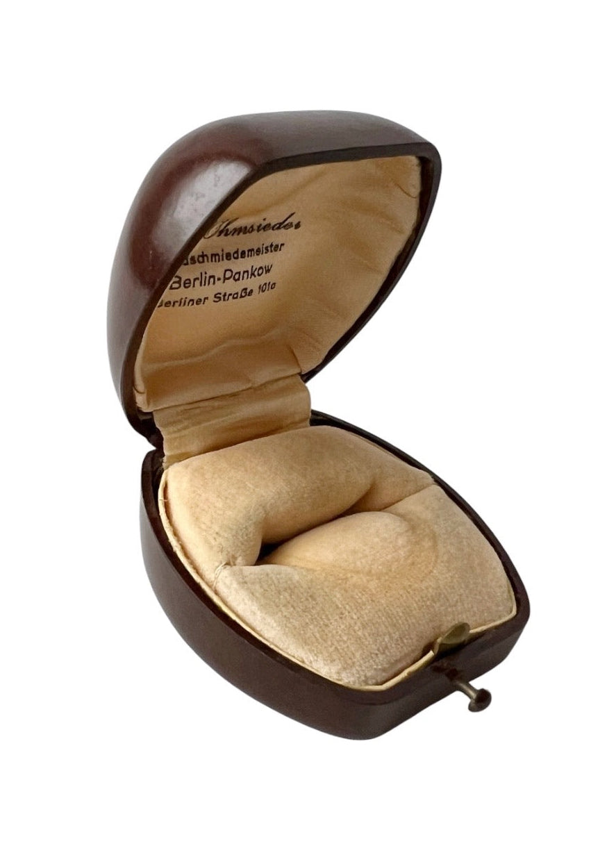 Antique Bakelite Ring Box Berlin Jewellery Case German Vintage Engagement Box