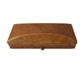 Antique Leather Jewellery Box Long Brooch Case Vintage Display Box