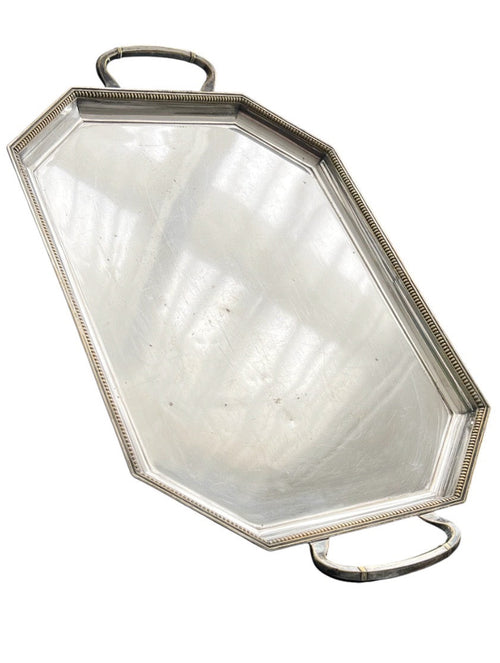 Antique Orivit Tray Silver Plated Large German Art Deco Serving Tray