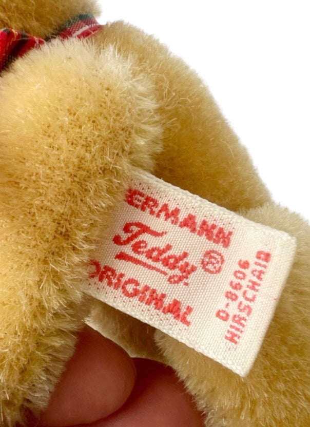 Vintage Hermann Teddy Original Miniature Mohair Bear – 13cm, Germany