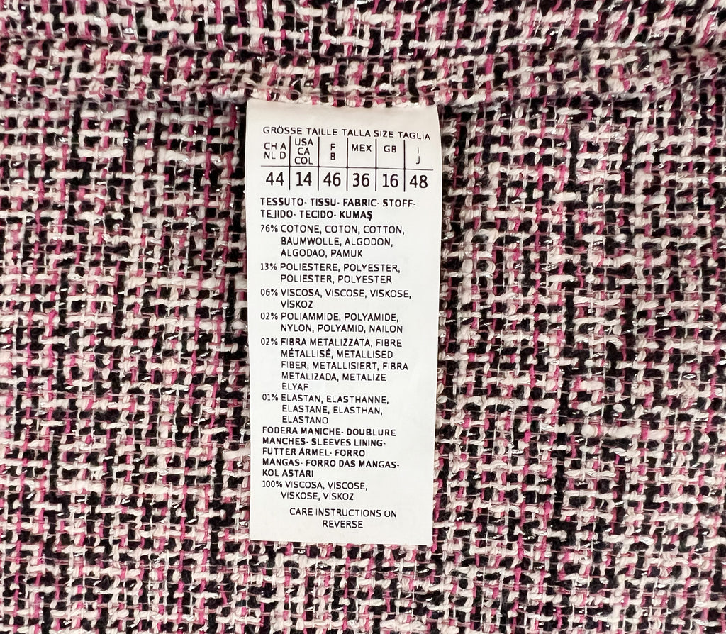 Weekend Max Mara Tweed Coat Jacket Collarless Burgundy Cotton Blend Italy 44 / UK 16