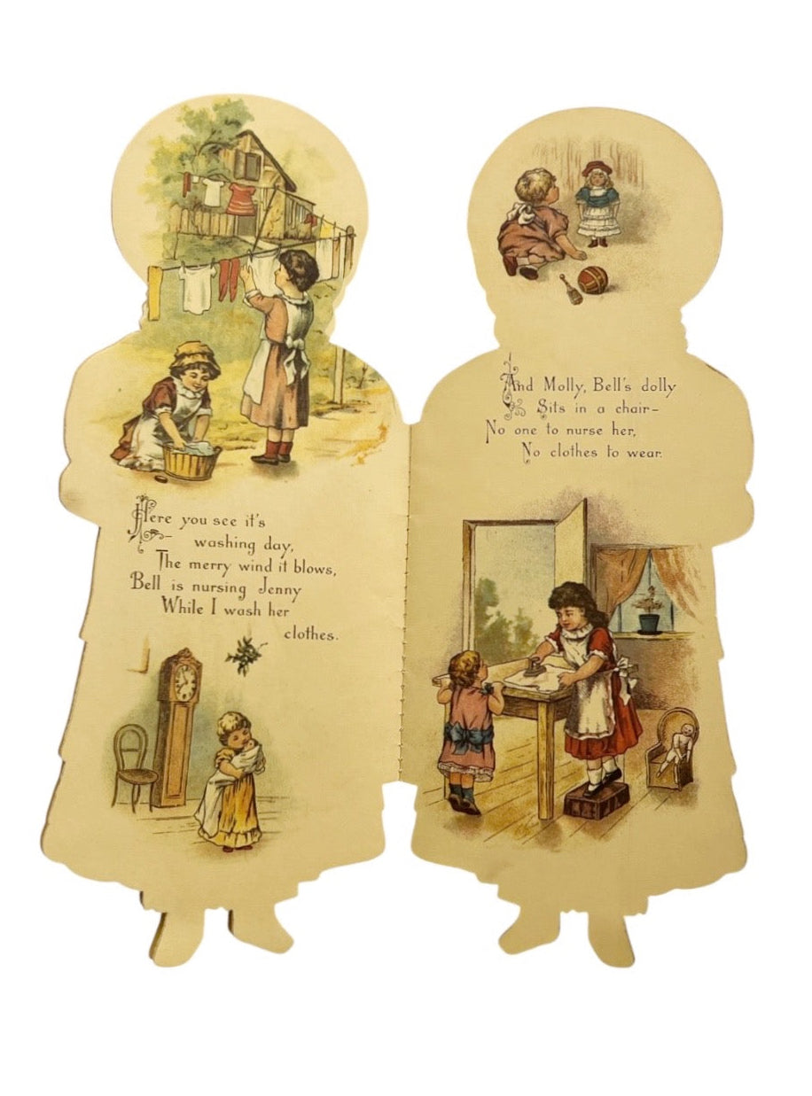 Vintage Merrimack Only A Doll By Helen Marion Burnside Die Cut Nursery Rhyme Book
