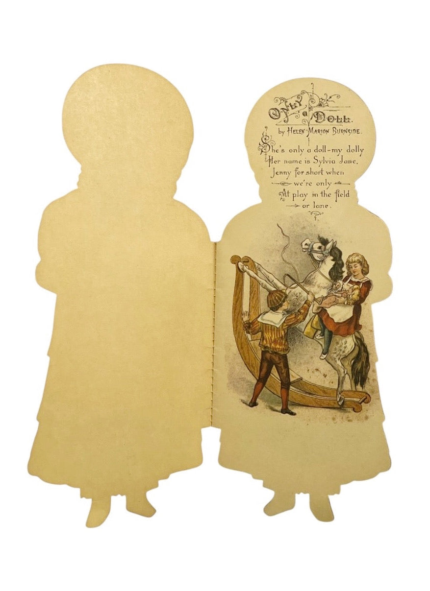 Vintage Merrimack Only A Doll By Helen Marion Burnside Die Cut Nursery Rhyme Book