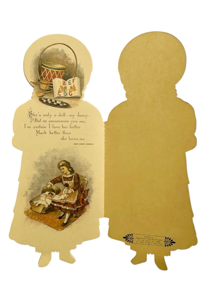 Vintage Merrimack Only A Doll By Helen Marion Burnside Die Cut Nursery Rhyme Book