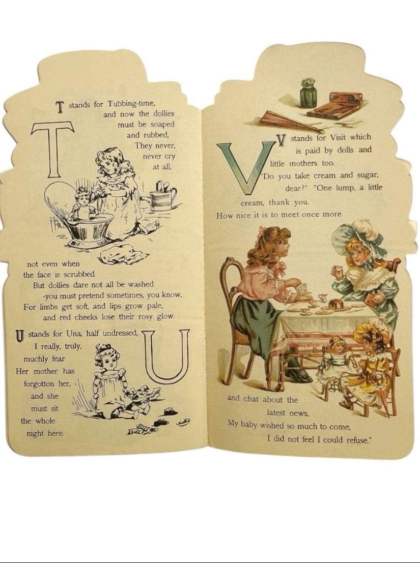 Vintage Merrimack Dolly At Home ABC Die Cut Children’s Book