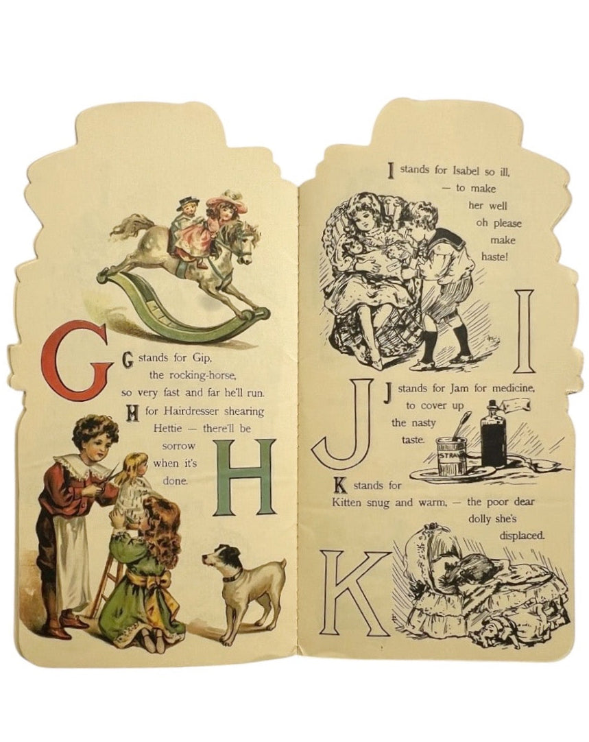 Vintage Merrimack Dolly At Home ABC Die Cut Children’s Book