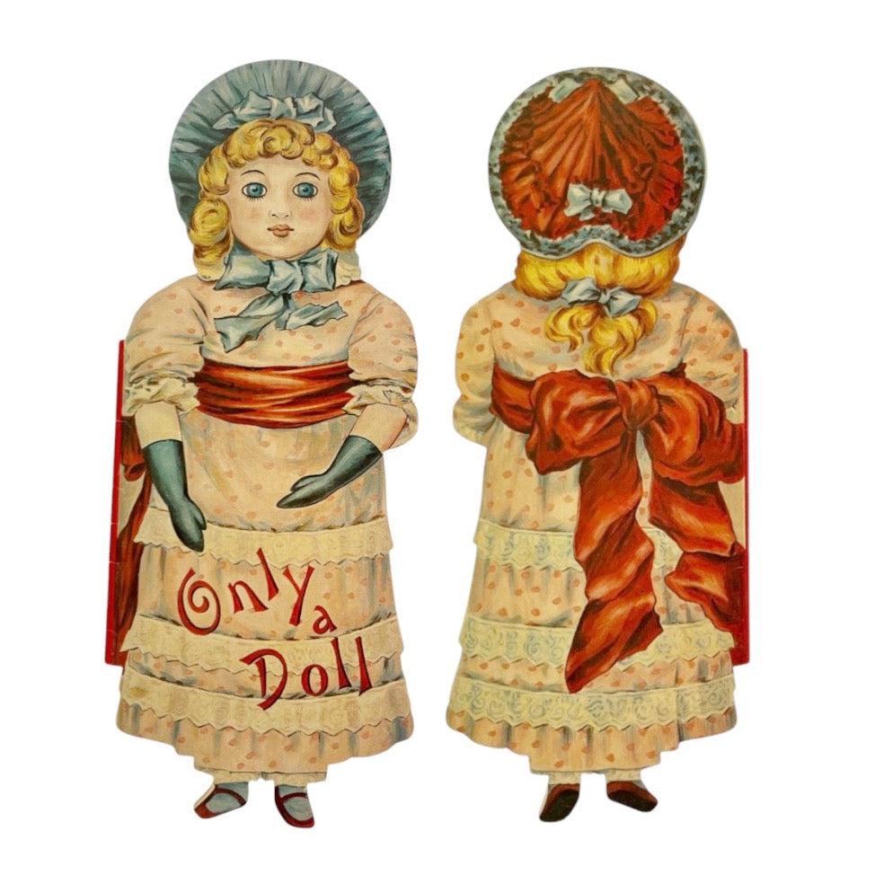 Vintage Merrimack Only A Doll By Helen Marion Burnside Die Cut Nursery Rhyme Book