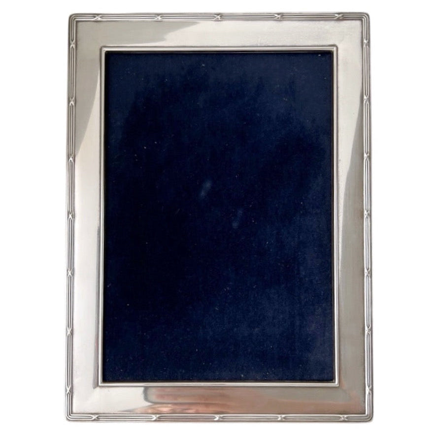 Carr’s Sheffield Sterling Photo Frame, 2003, Large Wood Back