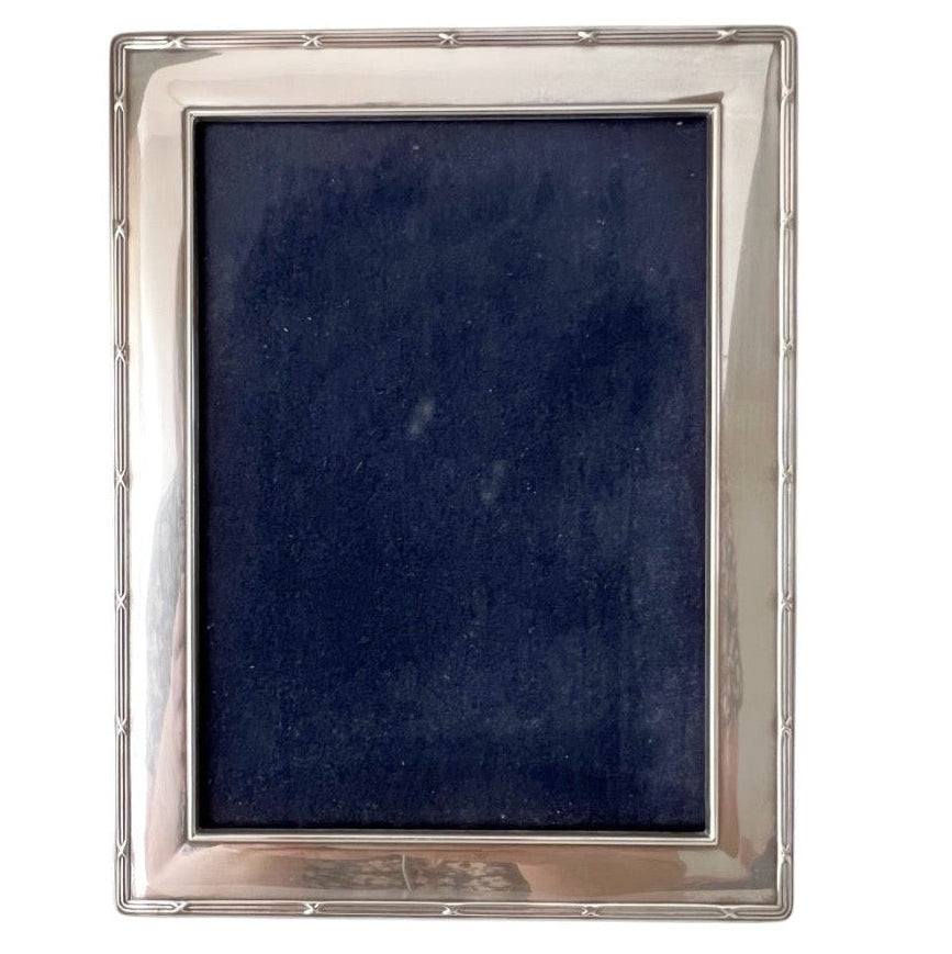 Carr’s Sheffield Sterling Photo Frame, 2003, Large Wood Back