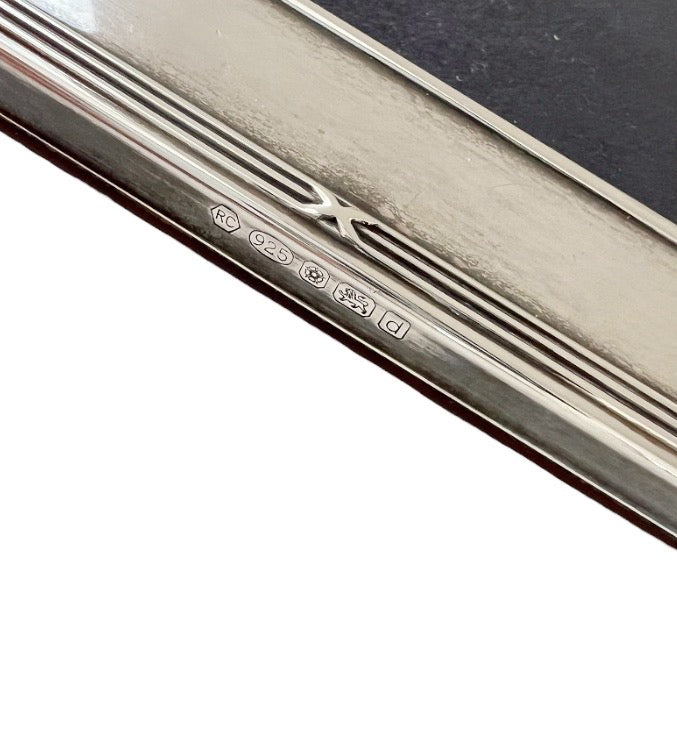 Carr’s Sheffield Sterling Photo Frame, 2003, Large Wood Back