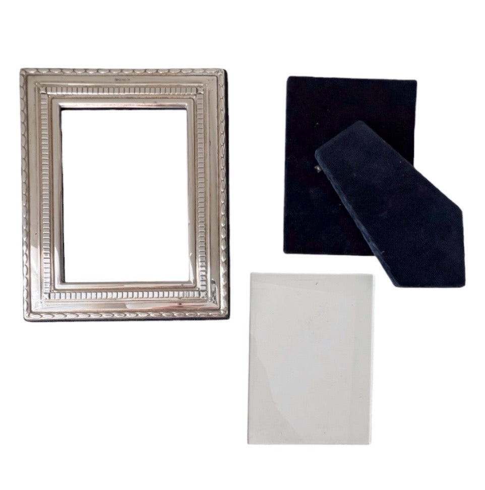 Carr’s Sheffield Sterling Photo Frame, 1990, Original Box