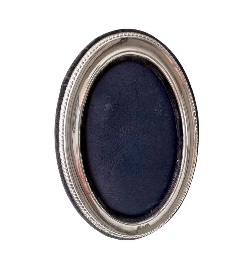 Vintage Keyford Sterling Silver Oval Photo Frame, London 1990