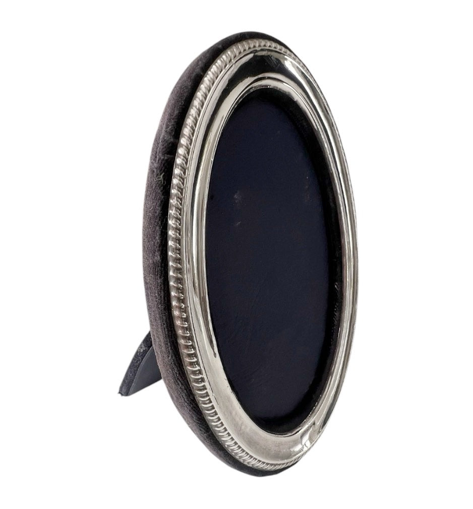 Vintage Keyford Sterling Silver Oval Photo Frame, London 1990